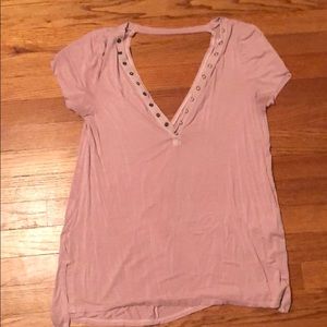 AMERICAN EAGLE SOFT&SEXY OPEN BACK TEE